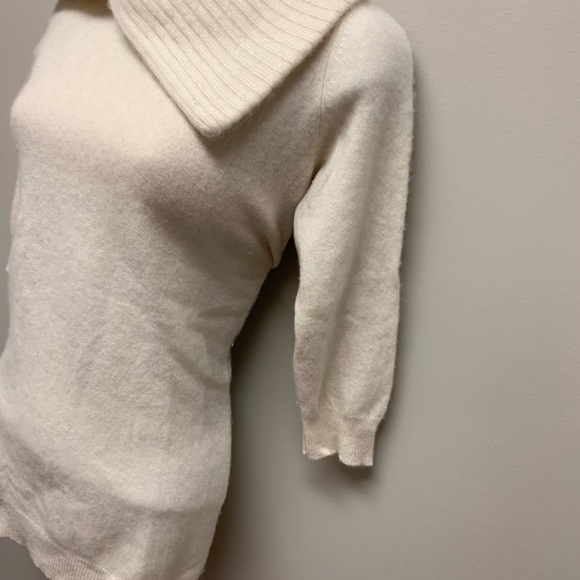 Cynthia Rowley ivory Cashmere Tunic Sweater m - Picture 3 of 5